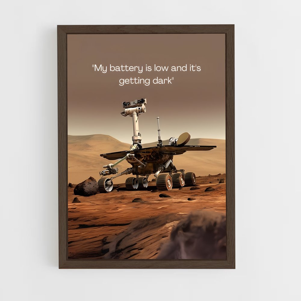 Poster L'Atterrissage de Mars – affiche Astronomie (vue 5)